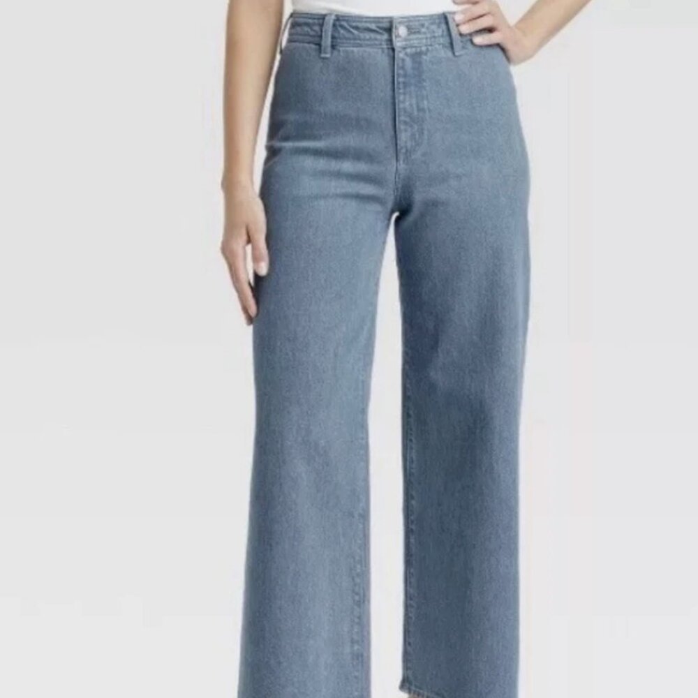 Women's High-Rise Sailor Wide Leg Ankle Jeans - Universal Thread